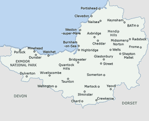 Somerset map